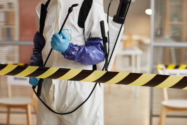 Professional Sewage Cleanup technician working in Milledgeville, IL